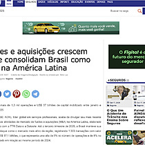 Fuses e aquisies crescem 8% e consolidam Brasil como lder na Amrica Latina